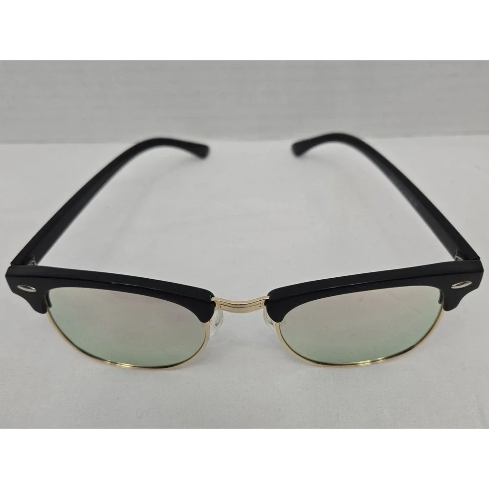 Belmonte Bliss Browline Sunglasses - Black & Gold E8830 51-18-138